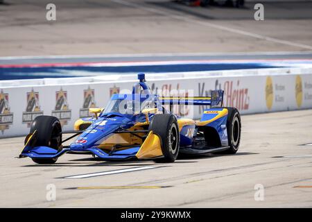 KYFFIN SIMPSON (R) (4) di Bridgetown, Barbados Practices for the Hy-Vee Homefront 250 presso l'Iowa Speedway di Newton, Iowa Foto Stock