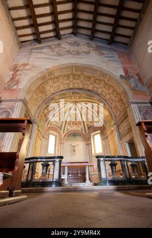 Italia, Lombardia, Pandino, Chiesa di Santa Marta, altare Foto Stock