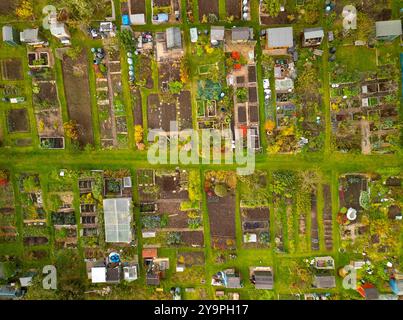 Veduta aerea degli spazi di Inverleith Edimburgo, Scozia, Regno Unito Foto Stock