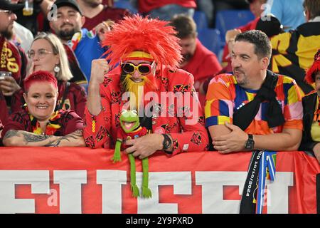 Roma, Italia. 10 ottobre 2024. Tifosi durante la partita di calcio maschile di UEFA Nations League 2025 tra Italia - Belgio allo stadio Olimpico, Italia (felice De Martino/SPP) credito: SPP Sport Press Photo. /Alamy Live News Foto Stock