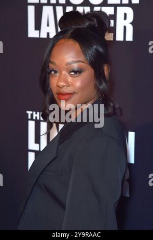 Jazz Raycole bei der Premiere der 3. Staffel der Netflix serie "The Lincoln Lawyer" nei den Los Angeles Center Studios. Los Angeles, 10.10.2024 Foto Stock