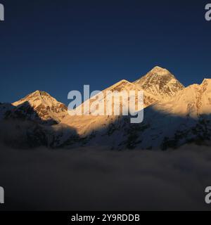 Monte Everest in autunno visto da Kala Patthar, Nepal. Foto Stock