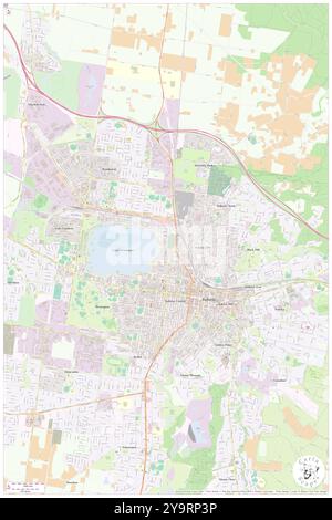 Lago Wendouree, Ballarat, Australia, Victoria, s 37 32' 59'', N 143 50' 50'', MAP, Cartascapes Map pubblicata nel 2024. Esplora Cartascapes, una mappa che rivela i diversi paesaggi, culture ed ecosistemi della Terra. Viaggia attraverso il tempo e lo spazio, scoprendo l'interconnessione del passato, del presente e del futuro del nostro pianeta. Foto Stock