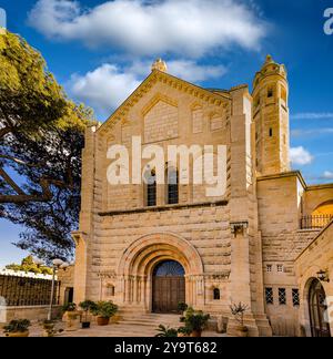 Abbazia di Dormition, Chiesa bizantina, Monte Sion, Gerusalemme, Israele, Medio Oriente Foto Stock