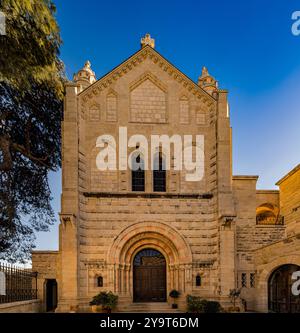 Abbazia di Dormition, Chiesa bizantina, Monte Sion, Gerusalemme, Israele, Medio Oriente Foto Stock