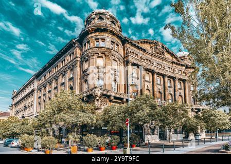 BUDAPEST,UNGHERIA-maggio 04,2016:bellissimo paesaggio urbano,vista per le strade delle città,l'architettura di Budapest,capitale di Ungheria. Foto Stock