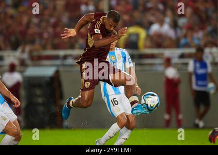 MATURIN, VENEZUELA - 10 OTTOBRE: Salomon Rondon durante la partita di qualificazione della Coppa del mondo 2026 sudamericana tra Venezuela e Argentina all'Estadio Monumental de Maturin il 10 ottobre 2024 a Maturin, Venezuela. Foto: Luis Morillo/Alamy Live News Foto Stock