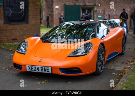 Gordon Murray Automotive T.50, in mostra al Bicester Heritage Scramble il 6 ottobre 2024. Foto Stock