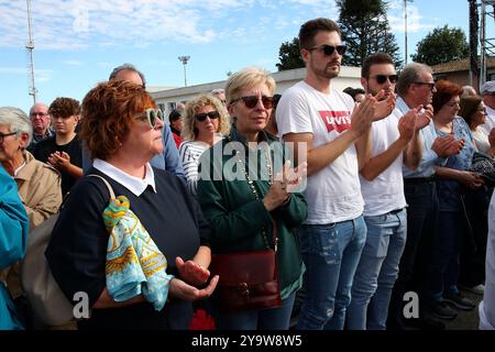 Tezze sul Brenta, Italia. 11 ottobre 2024. Un momento del funerale di Sammy basso a tezze sul brenta - Vicenza - Veneto - Italia - Venerdi 11 ottobre 2024 ( foto Paola Garbuio crediti: LaPresse/Alamy Live News Foto Stock