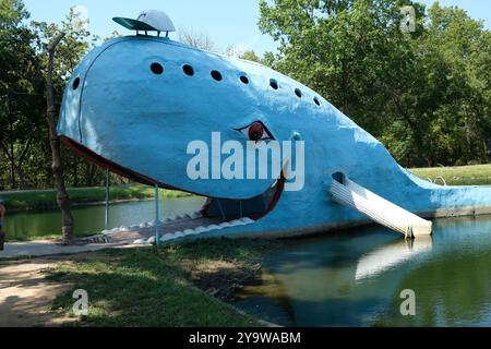 Blue Whale a Catoosa, Oklahoma, sulla Route 66 Foto Stock