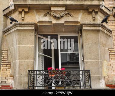 Prestige parigino: Il raffinato paesaggio urbano della città della luce Foto Stock