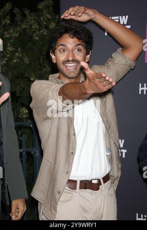 New York, New York, Stati Uniti. 10 ottobre 2024. Karan Soni partecipa alla prima di "A Nice Indian Boy" allo SVA Theatre di New York. Crediti: Greg Allen/Alamy Live News. Foto Stock