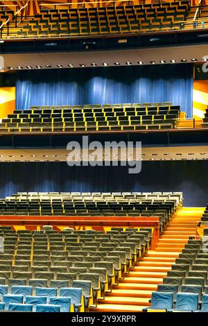 Francia, Cote d'Or, Digione, distretto di Clemenceau, l'auditorium Robert-Poujade costruito nel 1998, che ospita l'opera Foto Stock