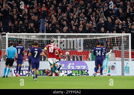 BUDAPEST, 11-10-2024, Puskas Arena, stagione 2024/2025 partita della UEFA Nations League tra Ungheria e Paesi Bassi e Ungheria, 1-0 di Ungheria credito: Pro Shots/Alamy Live News Foto Stock