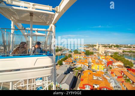 Francia, Charente Maritime, la Rochelle, vista generale dalla ruota panoramica Foto Stock
