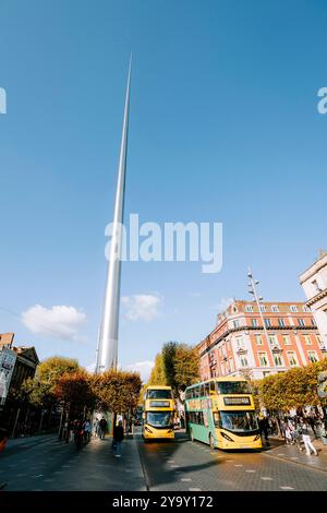 Dublin Spire su o'Connell Street Foto Stock