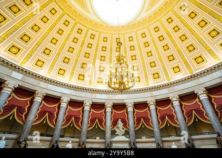 Stati Uniti, Washington DC, il Campidoglio, Hall of Columns, sede della National Statuary Hall Collection Foto Stock