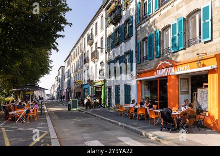 Francia, Finistere, Brest, terrazze di via Navarin Foto Stock