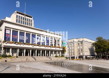 Francia, Finistere, Brest, Piazza della libertà durante un giorno d'estate Foto Stock