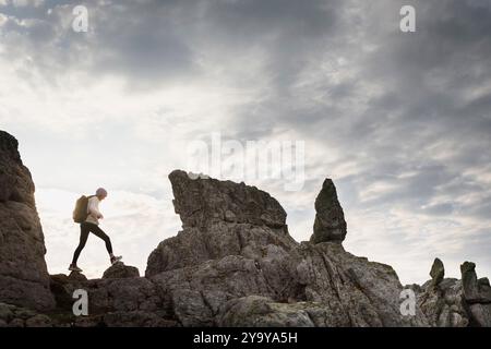 Francia, Finistere, Ouessant Island, camminate sull'isola Foto Stock