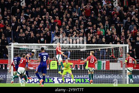 Budapest, 2024. 10. 11. UEFA Nations League, UNGHERIA-PAESI BASSI, 2025, UNGHERIA-PAESI BASSI, Puskas Arena, Budapest, Ungheria, - credito: Gabriella Barbara credito: Gabriella Barbara/Alamy Live News Foto Stock