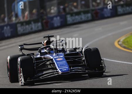MELBOURNE, AUSTRALIA, 23 MARZO: Alexander Albon della Thailandia guida la Williams FW46 Mercedes durante le qualifiche del Gran Premio d'Australia 2024 a A. Foto Stock