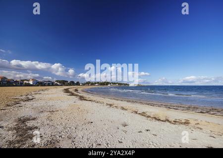 Williamstown Beach in una giornata invernale a Williamstown, Melbourne, Victoria, Australia, Oceania Foto Stock