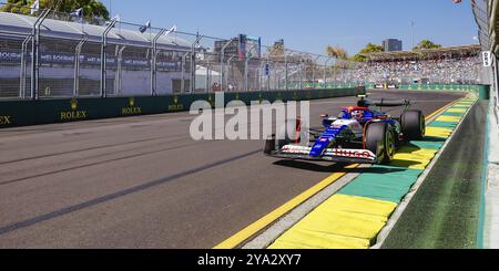 MELBOURNE, AUSTRALIA, 22 MARZO: Yuki Tsunoda del Giappone guida il Visa Cash App RB Formula One Team VCARB 01 durante le prime prove in Australi 2024 Foto Stock