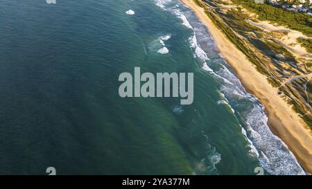 Florianopolis, spiaggia di Campeche all'alba. Brasile. Quartiere di Rio Tavares Foto Stock