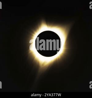 Total Solar Eclipse, Oregon, USA, Color Image, Nord America Foto Stock