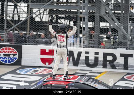 Ryan Truex celebra la sua vittoria per il BetRiver 200 a dover, DE, USA, Nord America Foto Stock