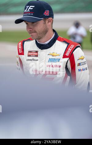 Matt Mills si mette in pista per il cuore dell'America 200 a Kansas City, Kansas, USA, Nord America Foto Stock