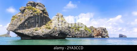 Parco marino nazionale di Angthong, koh Samui, Suratthani, Thailandia. Asia. Banner Web in vista panoramica Foto Stock