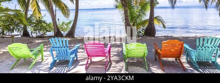 Il Belize, un paradiso tropicale in America centrale. Banner Web in vista panoramica, America centrale Foto Stock