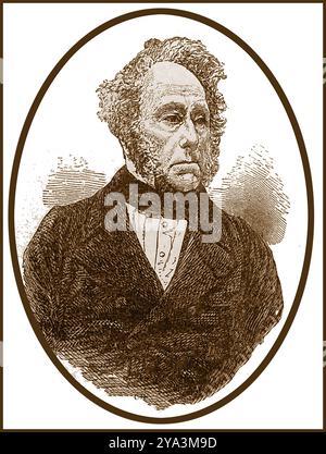 Un ritratto del XIX secolo dello statista britannico visconte Henry John Temple, Palmerston. (Nato Henry John Temple, 1784 – 1865) Foto Stock