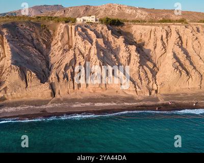 Vista panoramica delle lussuose spiagge di Santprini Foto Stock