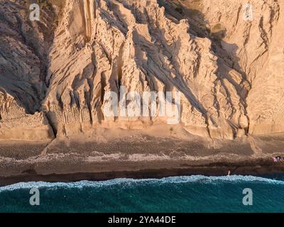 Vista panoramica delle lussuose spiagge di Santprini Foto Stock