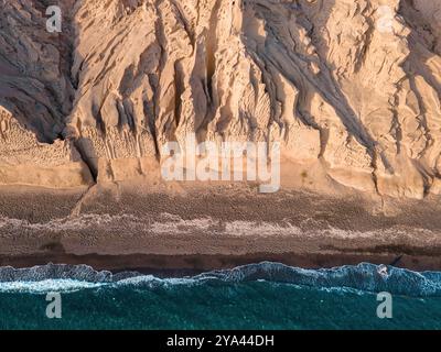 Vista panoramica delle lussuose spiagge di Santprini Foto Stock