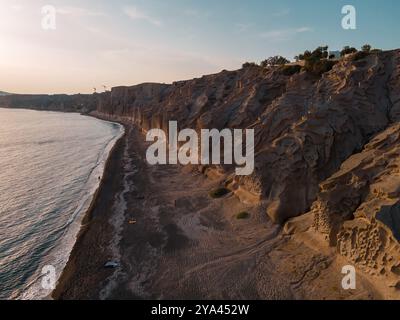 Vista panoramica delle lussuose spiagge di Santprini Foto Stock