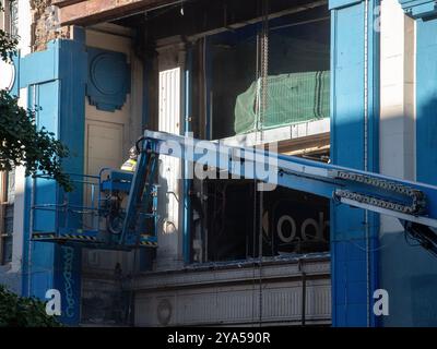 Glasgow, Scozia, Regno Unito. 10 ottobre 2024: La demolizione dell'O2 ABC a Glasgow. Foto Stock