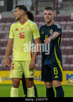 Edimburgo, Scozia, Regno Unito. 6 settembre 2024: Campionato europeo Under-21 tra Scozia e Spagna al Tynecastle Park di Edimburgo. Foto Stock