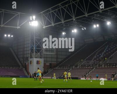 Edimburgo, Scozia, Regno Unito. 6 settembre 2024: Campionato europeo Under-21 tra Scozia e Spagna al Tynecastle Park di Edimburgo. Foto Stock