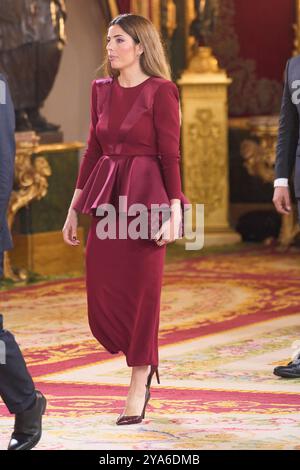 Madrid, Spagna. 12 ottobre 2024. Lidia Bedman partecipa al ricevimento della giornata nazionale spagnola al Palazzo reale il 12 ottobre 2024 a Madrid, Spagna. Crediti: Album/Alamy Live News Foto Stock