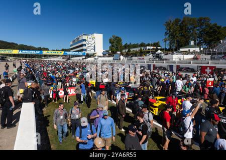 Grid durante il Motul Petit le Mans 2024, undicesimo round del campionato IMSA Sportscar 2024, dal 10 al 12 ottobre 2024 sul circuito Michelin Raceway Road Atlanta a Braselton, Georgia, Stati Uniti d'America - Photo Joao Filipe/DPPI Credit: DPPI Media/Alamy Live News Foto Stock