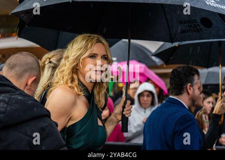 Zurigo, Svizzera. 12 ottobre 2024. Veronica Ferres partecipa al green carpet del film "The Unholy Trinity" al 20° Festival di Zurigo. Crediti: Fabienne Koch/Alamy Live News Foto Stock