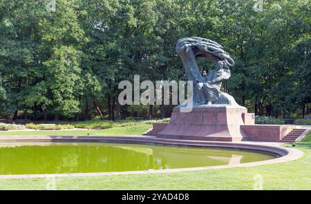 Il monumento di Frederic Chopin a Varsavia, Polonia Foto Stock