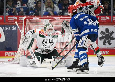 Schwenningen, Germania. 13 ottobre 2024. Markus Keller (Augsburger Panther) Schwenninger Wild Wings gegen Augsburger Panther Eishockey, DEL, Spieltag 9, Saison 2024/2025, 13.10.2024 foto: Eibner-Pressefoto/Sven Laegler credito: dpa/Alamy Live News Foto Stock