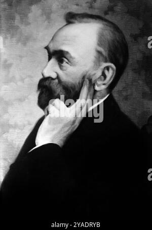 Ritratto di Alfred Nobel (1833-1896) di Gösta Florman (1831-1900) Foto Stock