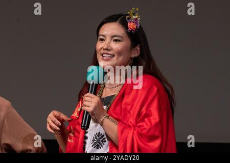 San Rafael, Stati Uniti. 12 ottobre 2024. La regista Jalena Keane-Lee partecipa alla proiezione di “Standing Above the Clouds” durante il 47th Mill Valley Film Festival presso lo Smith Rafael Film Center il 12 ottobre 2024 a San Rafael, California. Credito: Imagespace/Alamy Live News Foto Stock