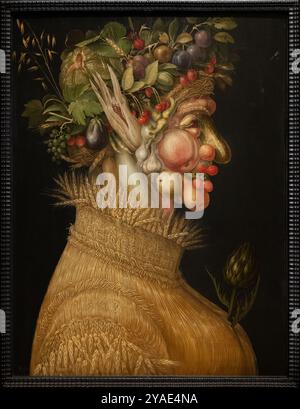 'Summer' di Arcimboldo nel Kunsthistorisches Museum Foto Stock